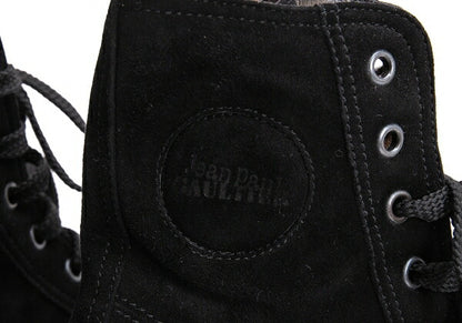 Jean Paul GAULTIER Embossed Logo Boots Black Size 36 (23cm)