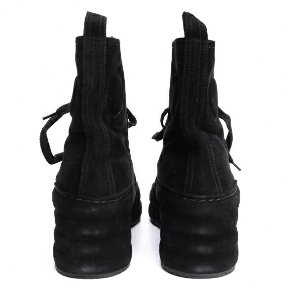 Jean Paul GAULTIER Embossed Logo Boots Black Size 36 (23cm)