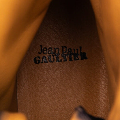 Jean Paul GAULTIER Embossed Logo Boots Black Size 36 (23cm)