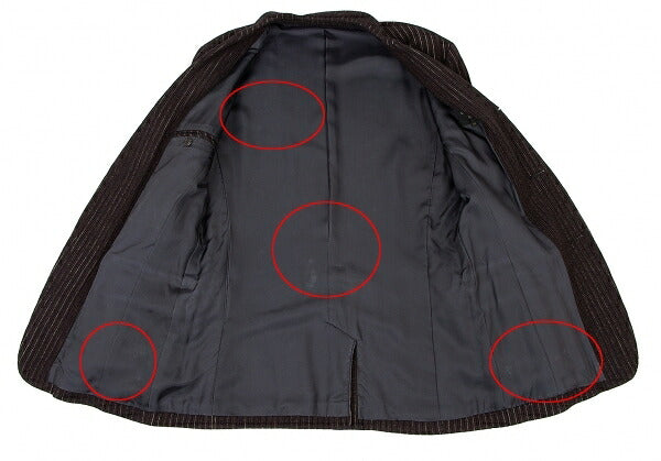 Jean Paul GAULTIER HOMME Dark Brown 2B Jacket Size 48