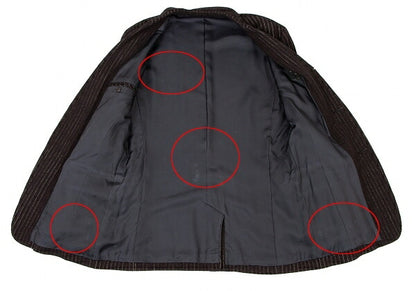 Jean Paul GAULTIER HOMME Dark Brown 2B Jacket Size 48