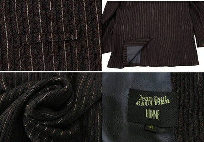 Jean Paul GAULTIER HOMME Dark Brown 2B Jacket Size 48