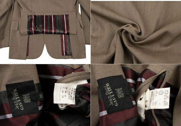 Jean Paul GAULTIER HOMME Wool Rayon Jacket Beige Size 48