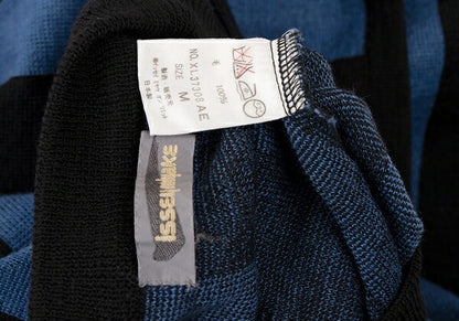 ISSEY MIYAKEMEN Black Blue Stripe Wool Sweater Size M