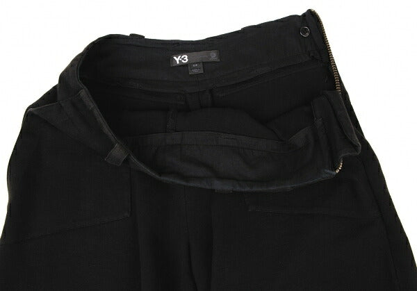 Y-3 Three Line Belt Sweat Shorts Black Size S