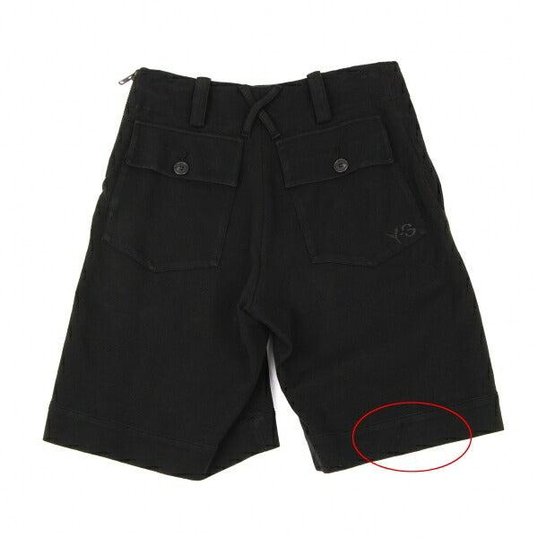 Y-3 Three Line Belt Sweat Shorts Black Size S