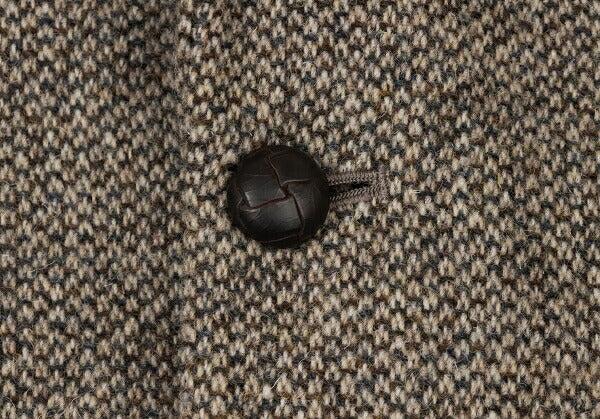 Papas Harris Tweed 2B Jacket Beige Brown Size L48