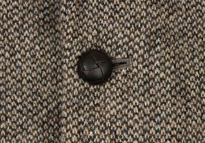 Papas Harris Tweed 2B Jacket Beige Brown Size L48