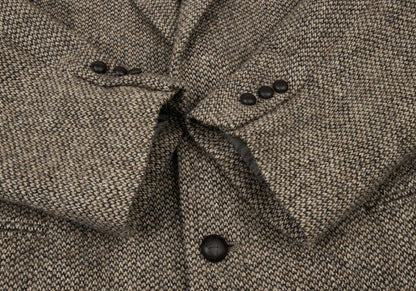 Papas Harris Tweed 2B Jacket Beige Brown Size L48