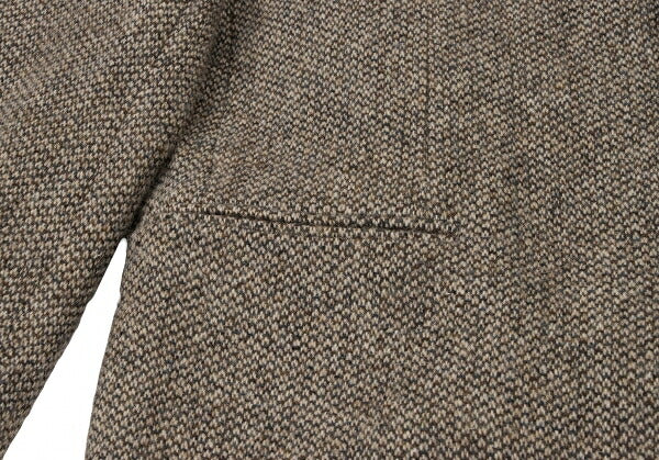 Papas Harris Tweed 2B Jacket Beige Brown Size L48