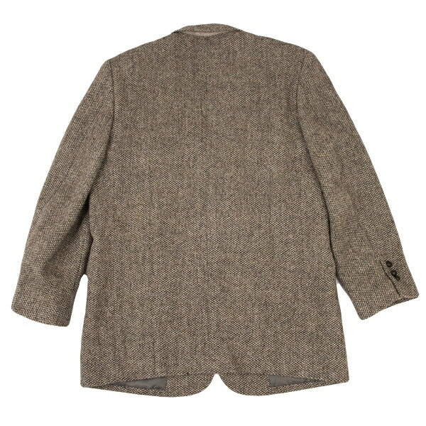 Papas Harris Tweed 2B Jacket Beige Brown Size L48