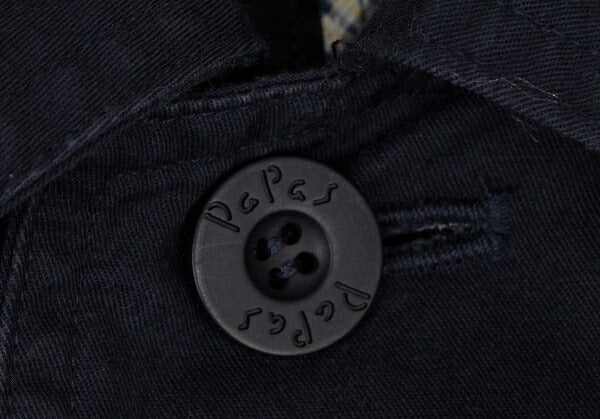 Papas Waist Cord Raglan Coat Navy Size L