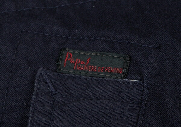 Papas Waist Cord Raglan Coat Navy Size L