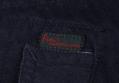 Papas Waist Cord Raglan Coat Navy Size L