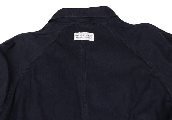 Papas Waist Cord Raglan Coat Navy Size L