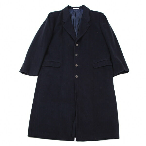 Papas Navy Melton Wool Chester Coat Size L48