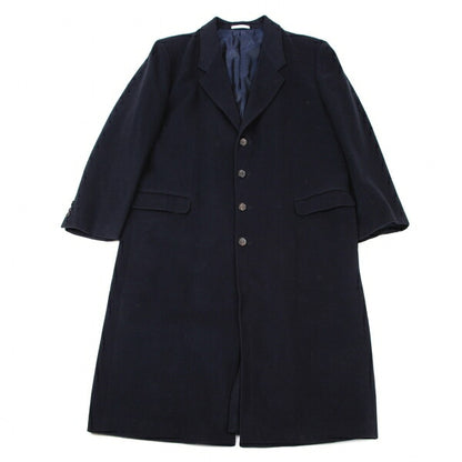 Papas Navy Melton Wool Chester Coat Size L48