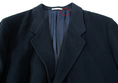 Papas Navy Melton Wool Chester Coat Size L48