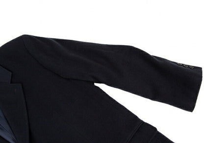Papas Navy Melton Wool Chester Coat Size L48