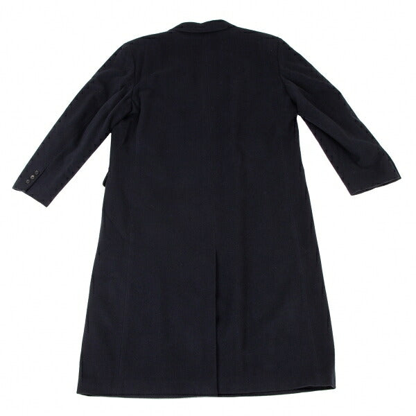 Papas Navy Melton Wool Chester Coat Size L48