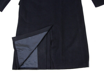 Papas Navy Melton Wool Chester Coat Size L48