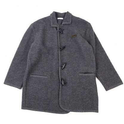 Papas Gray Boiled Wool Toggle Button Half Coat Size L