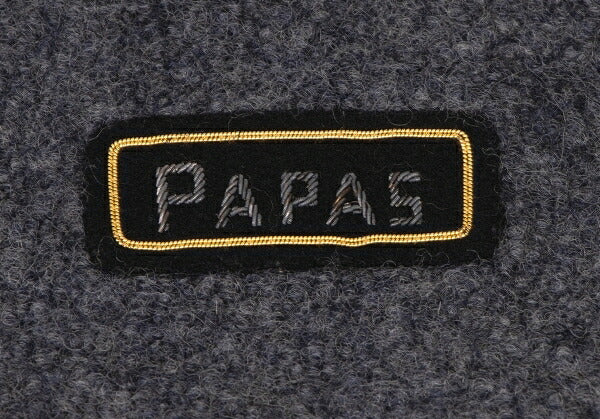 Papas Gray Boiled Wool Toggle Button Half Coat Size L