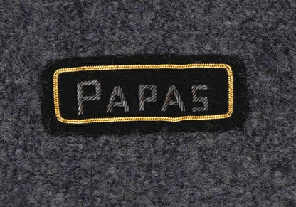 Papas Gray Boiled Wool Toggle Button Half Coat Size L