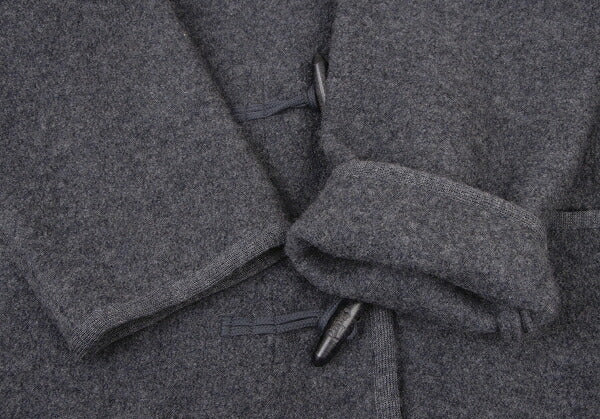 Papas Gray Boiled Wool Toggle Button Half Coat Size L