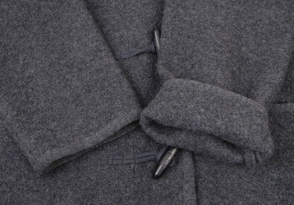 Papas Gray Boiled Wool Toggle Button Half Coat Size L