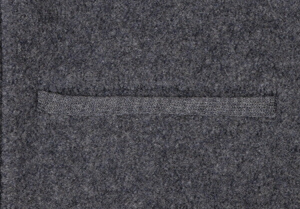 Papas Gray Boiled Wool Toggle Button Half Coat Size L
