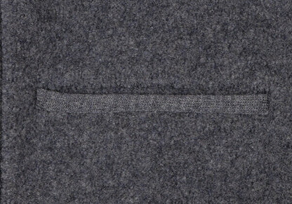 Papas Gray Boiled Wool Toggle Button Half Coat Size L
