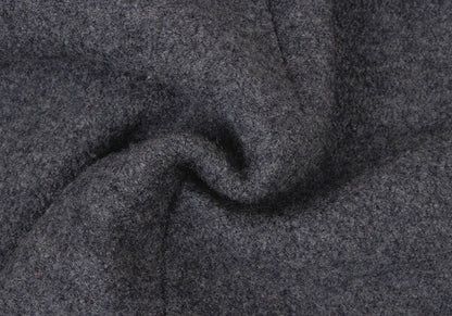 Papas Gray Boiled Wool Toggle Button Half Coat Size L