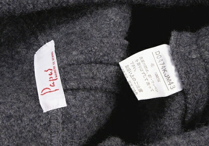 Papas Gray Boiled Wool Toggle Button Half Coat Size L