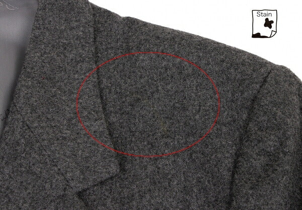 Papas Gray Wool 2-Button Jacket Size L48