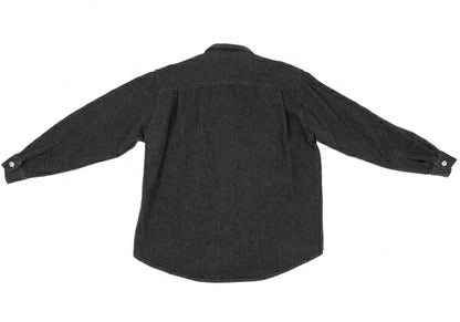 Papas Wool Blend Zip Pocket Shirt Jacket Charcoal Size L