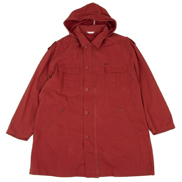 Papas Red Cotton Detachable Hood Mountain Jacket Size L