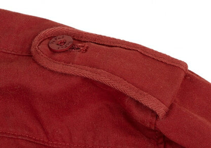 Papas Red Cotton Detachable Hood Mountain Jacket Size L