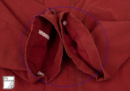 Papas Red Cotton Detachable Hood Mountain Jacket Size L