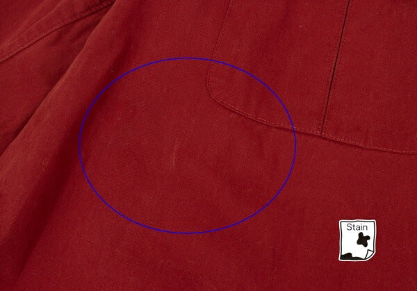 Papas Red Cotton Detachable Hood Mountain Jacket Size L