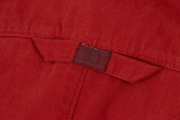 Papas Red Cotton Detachable Hood Mountain Jacket Size L