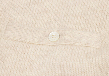 Papas Stars & Stripes Knit Cardigan Beige Size L