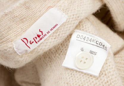 Papas Stars & Stripes Knit Cardigan Beige Size L