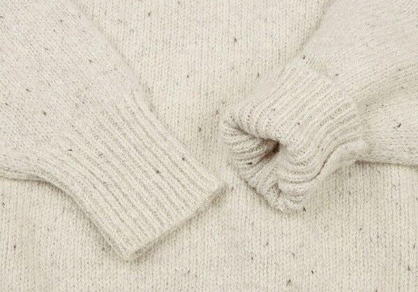 Papas Beige Silk Blend Crew Neck Knit Sweater Size L