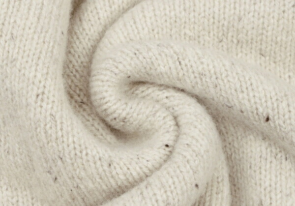 Papas Beige Silk Blend Crew Neck Knit Sweater Size L