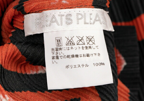 PLEATS PLEASE 15AW Lip Print Turtleneck Blouse Black Size 3