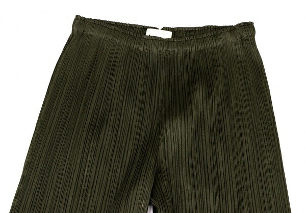 PLEATS PLEASE Embossed Wide Pants Khaki Size 1