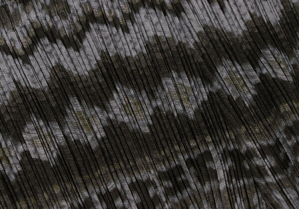 PLEATS PLEASE Polyester Ethnic Print Pants Charcoal Size 1