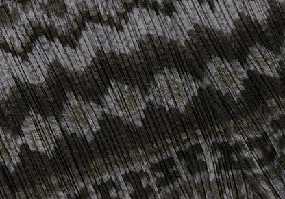PLEATS PLEASE Polyester Ethnic Print Pants Charcoal Size 1