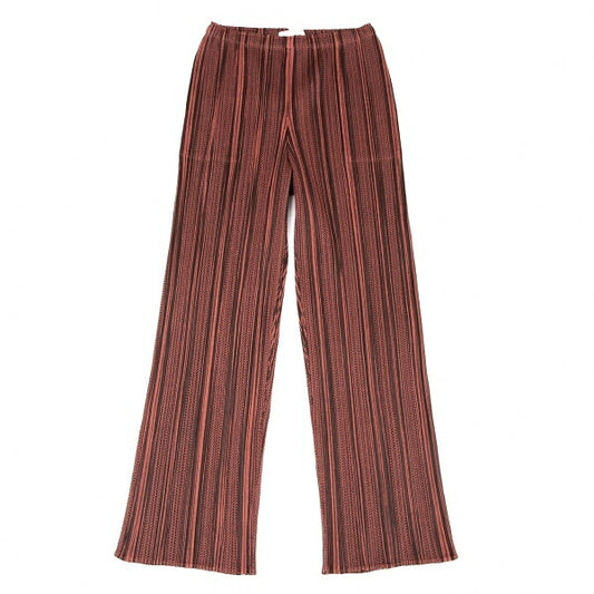PLEATS PLEASE Multi Stripe Wide Pants Brown Size 1